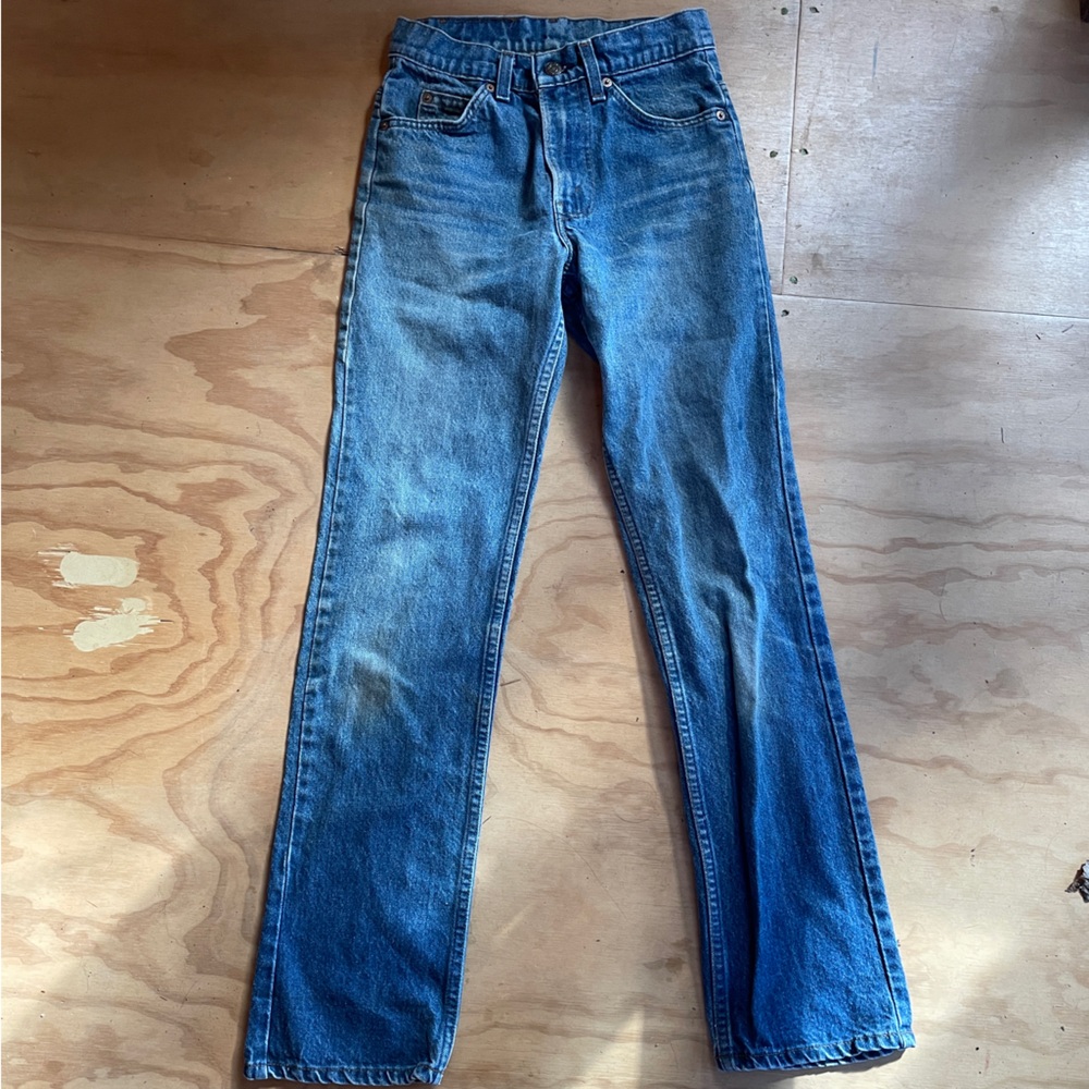 Vintage Levi orange tab jeans.